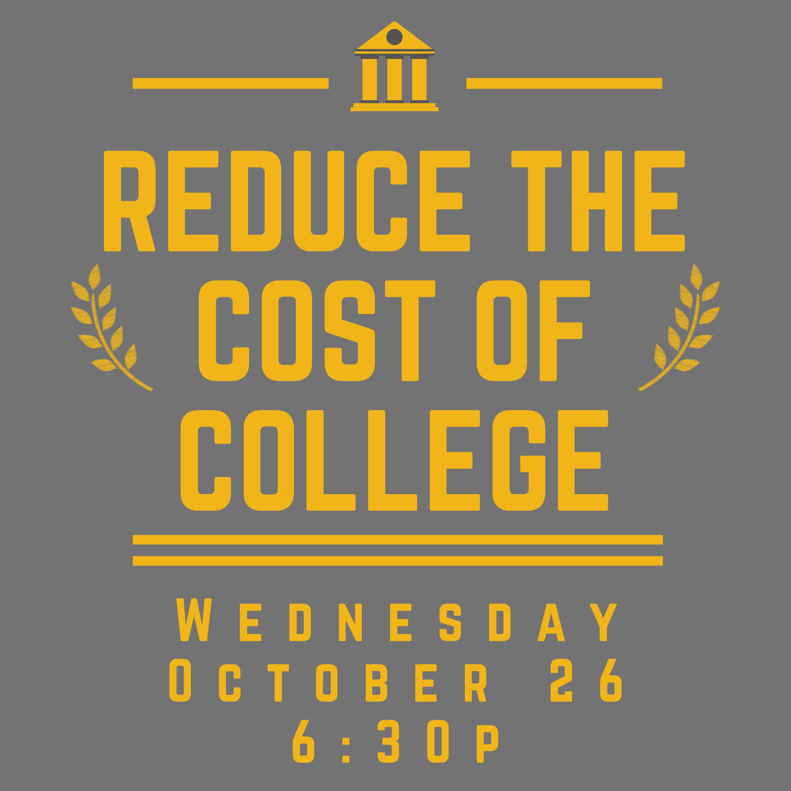 Reduce the cost of college