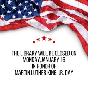 library closed for MLK Jr day